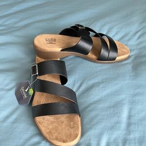 Croft & Barrow Women's Black Sandals